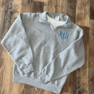 Monogram Quarter-Zip Sweatshirt